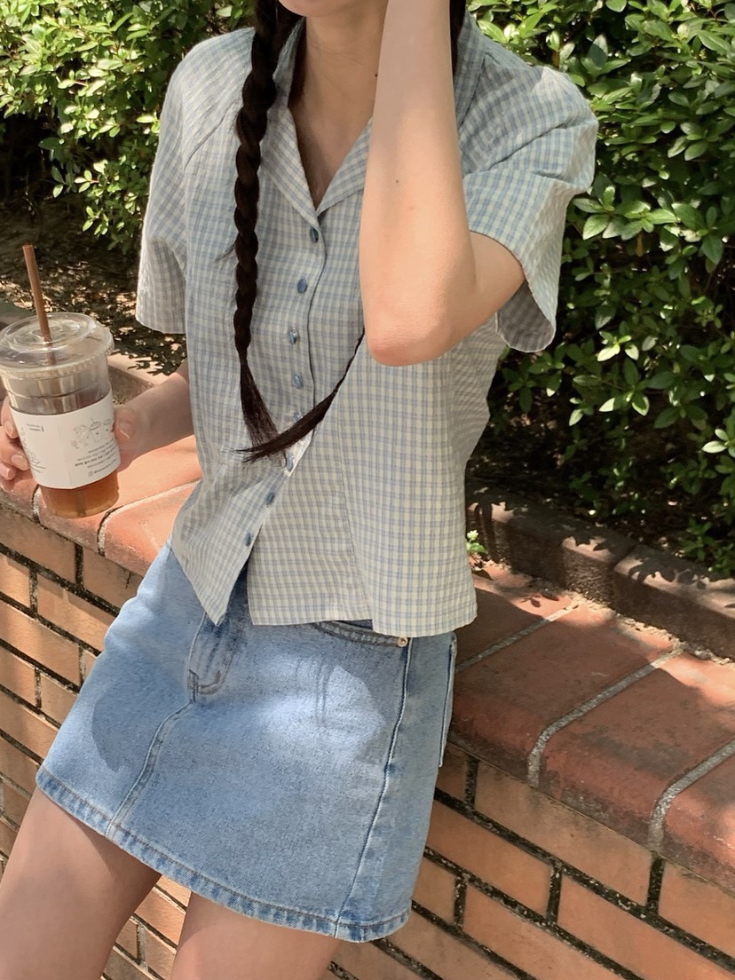 Sendtwo韓國直郵東大門代購女裝新款職業真品24春夏襯衫蕾絲衫SENDTWO襯衫/蕾絲衫