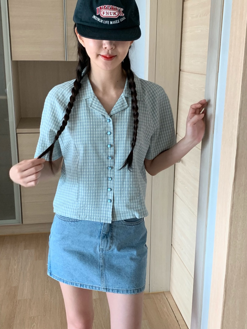 Sendtwo韓國直郵東大門代購女裝新款職業真品24春夏襯衫蕾絲衫SENDTWO襯衫/蕾絲衫