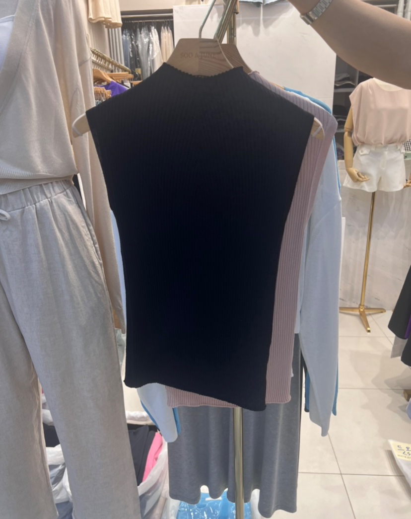 SOO JUNE韓國直郵東大門代購女裝新品休閑24春夏吊帶背心SOO JUNE吊帶/背心