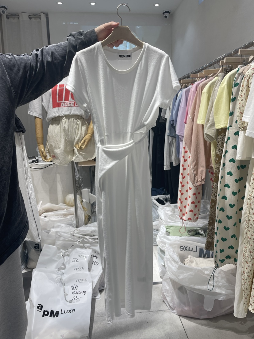 VENICE韓國直郵女裝新款真品時尚職業熱賣人氣24春夏連衣裙VENICE連衣裙