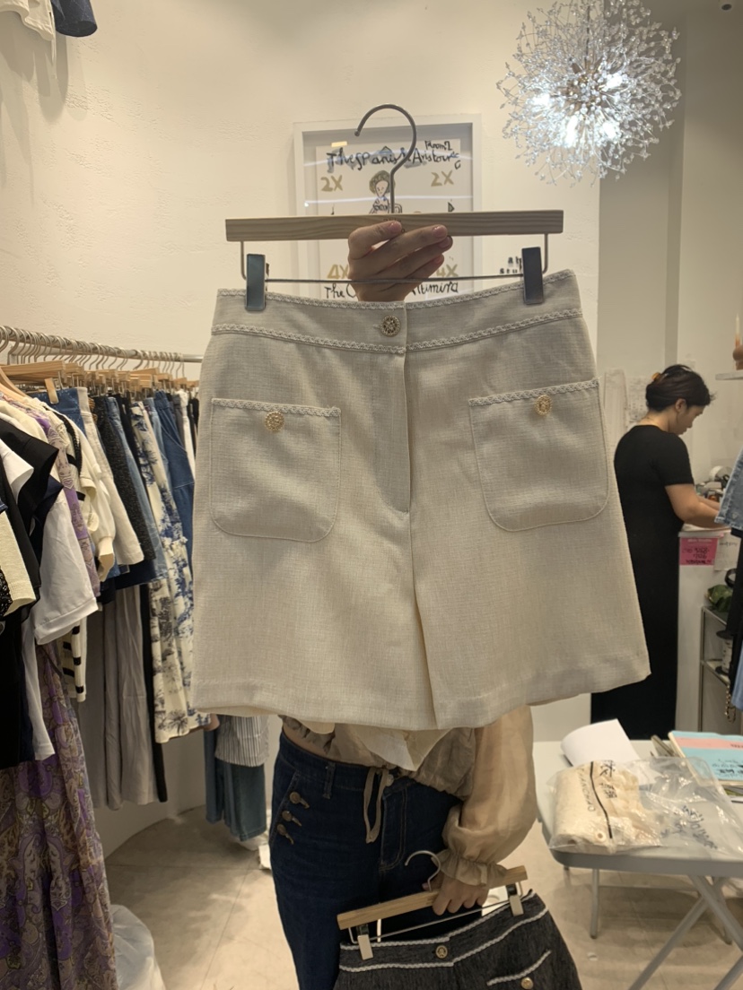 ABLE STUDIO韓國直郵東大門實拍女裝新品真品職業短褲花呢CONFETTI短褲圖色3
