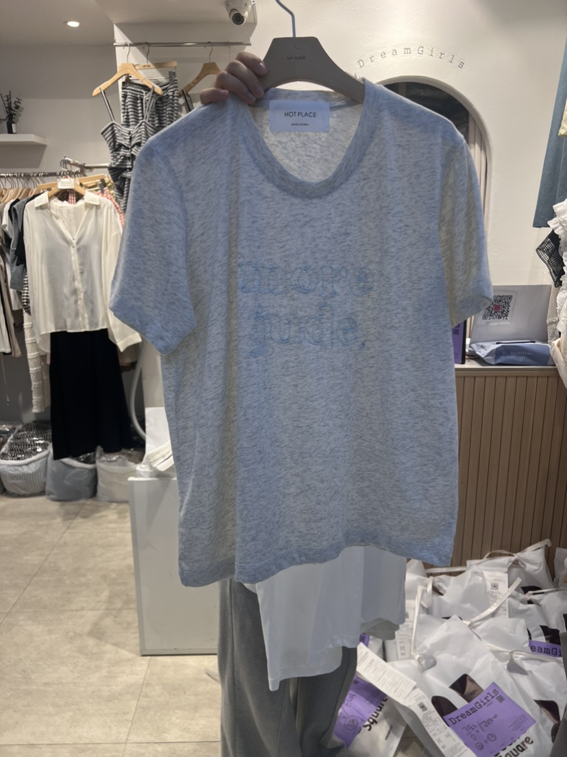 HOT PLACE/DREAM GIRIS韓國直郵東大門實拍女裝新款真品T恤空T恤圖色2