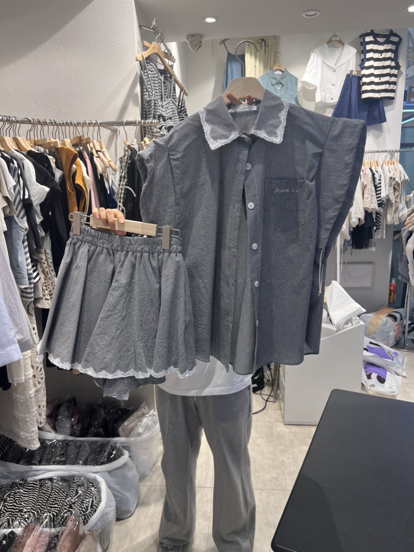 HOT PLACE/DREAM GIRIS韓國直郵東大門代購女裝新款休閑套裝空套裝圖色1