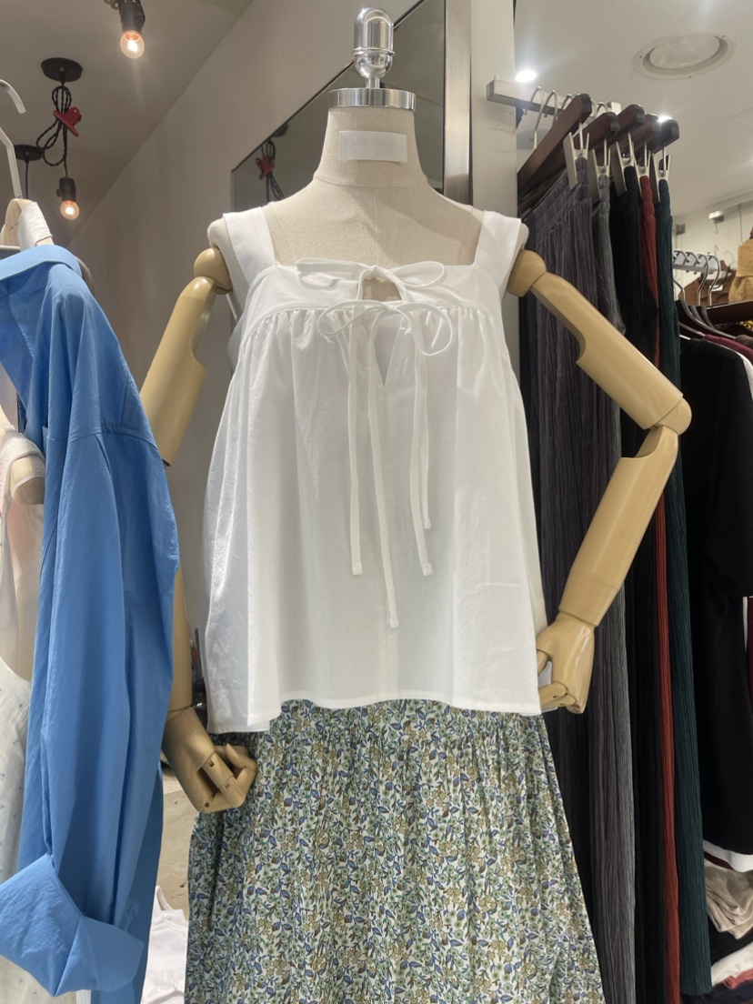 LOGROAD韓國直郵東大門代購女裝新品24春夏推薦休閑吊帶背心LOG ROAD吊帶/背心