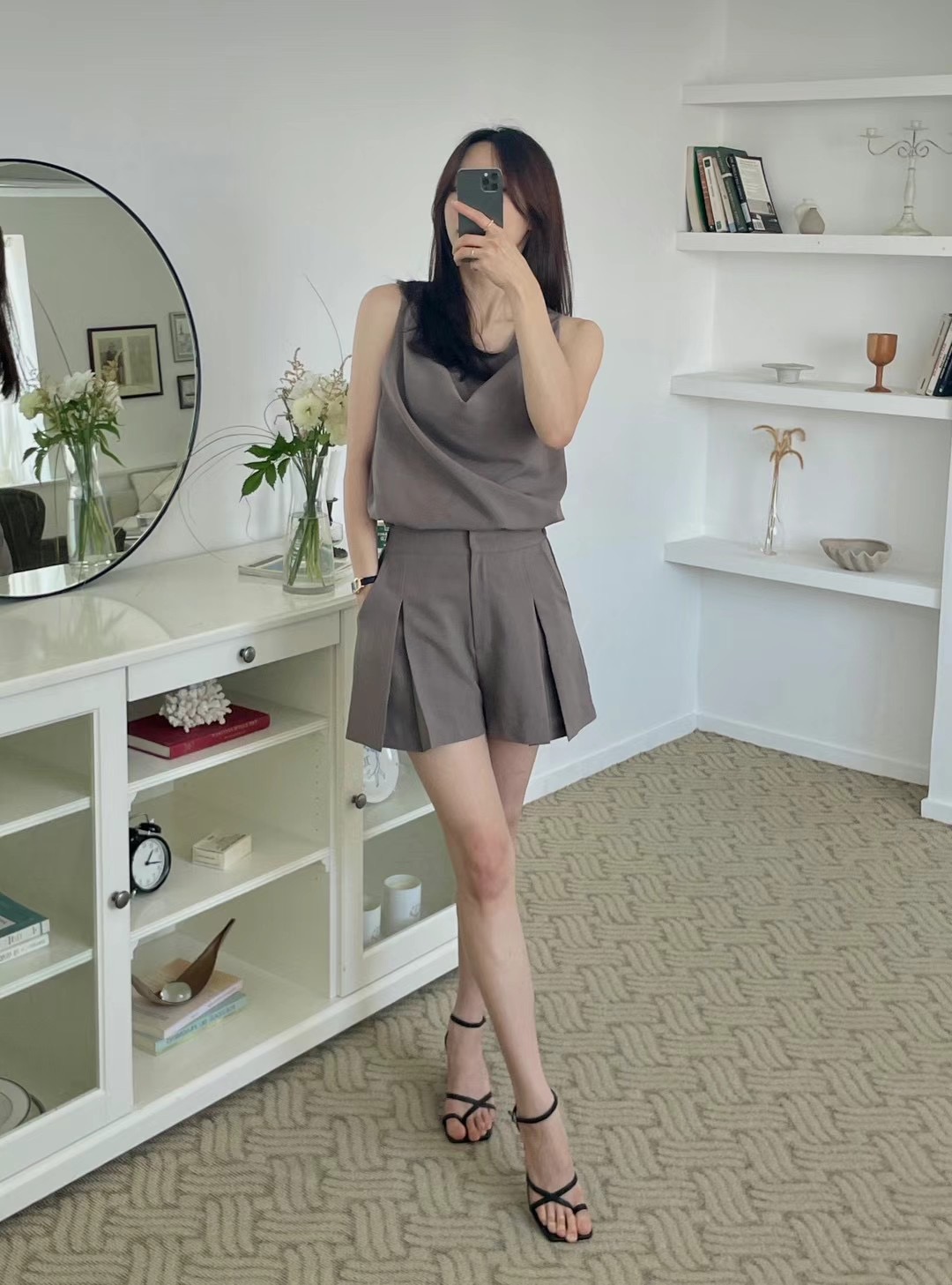 A.SOLE韓國直郵東大門代購女裝新品真品24春夏人氣吊帶背心J.A.D吊帶/背心