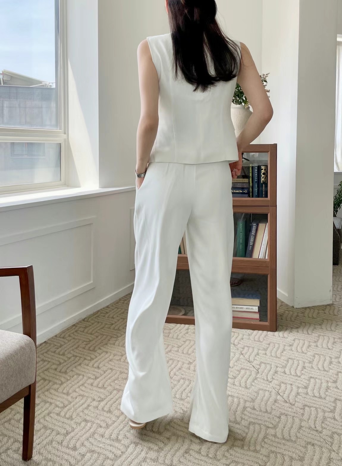 A.SOLE直郵韓國代購女裝新款職業休閑推薦真品24春夏休閑褲J.A.D休閑褲