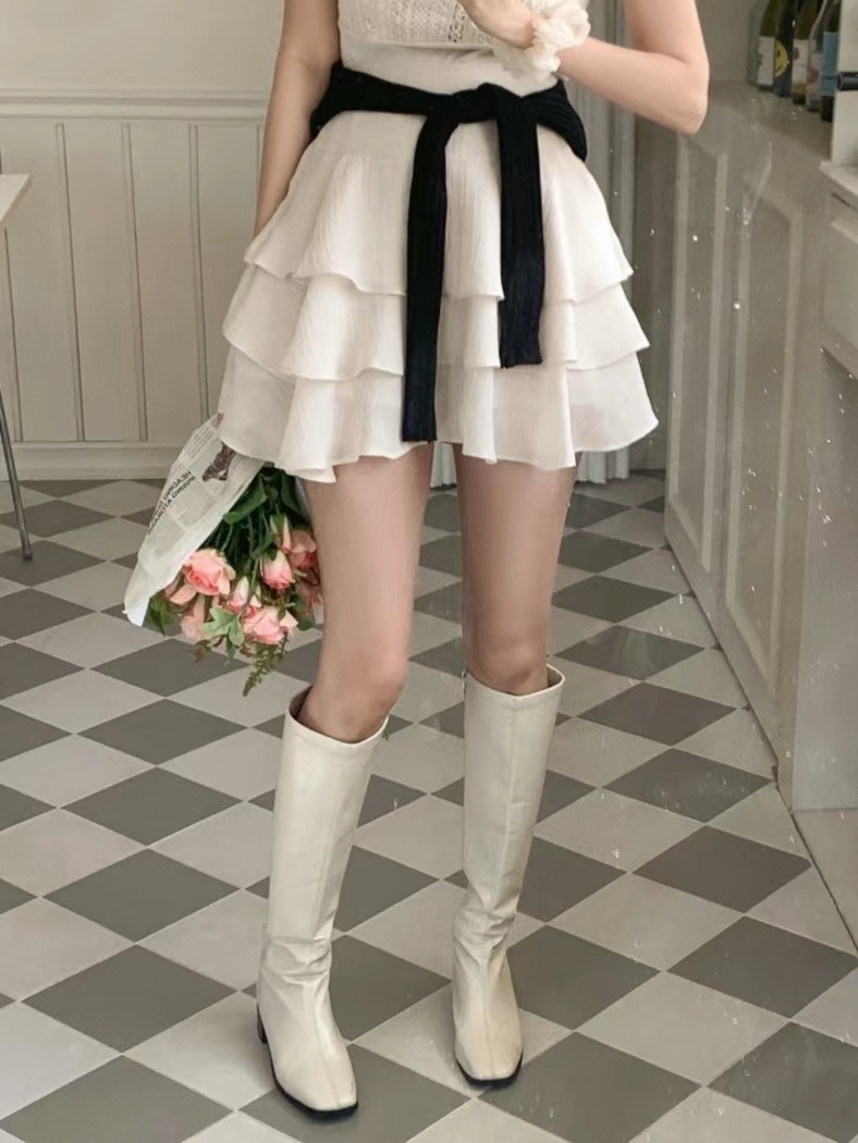 A.SOLE韓國直郵東大門實拍女裝新品真品休閑推薦24春夏短裙J.A.D短裙