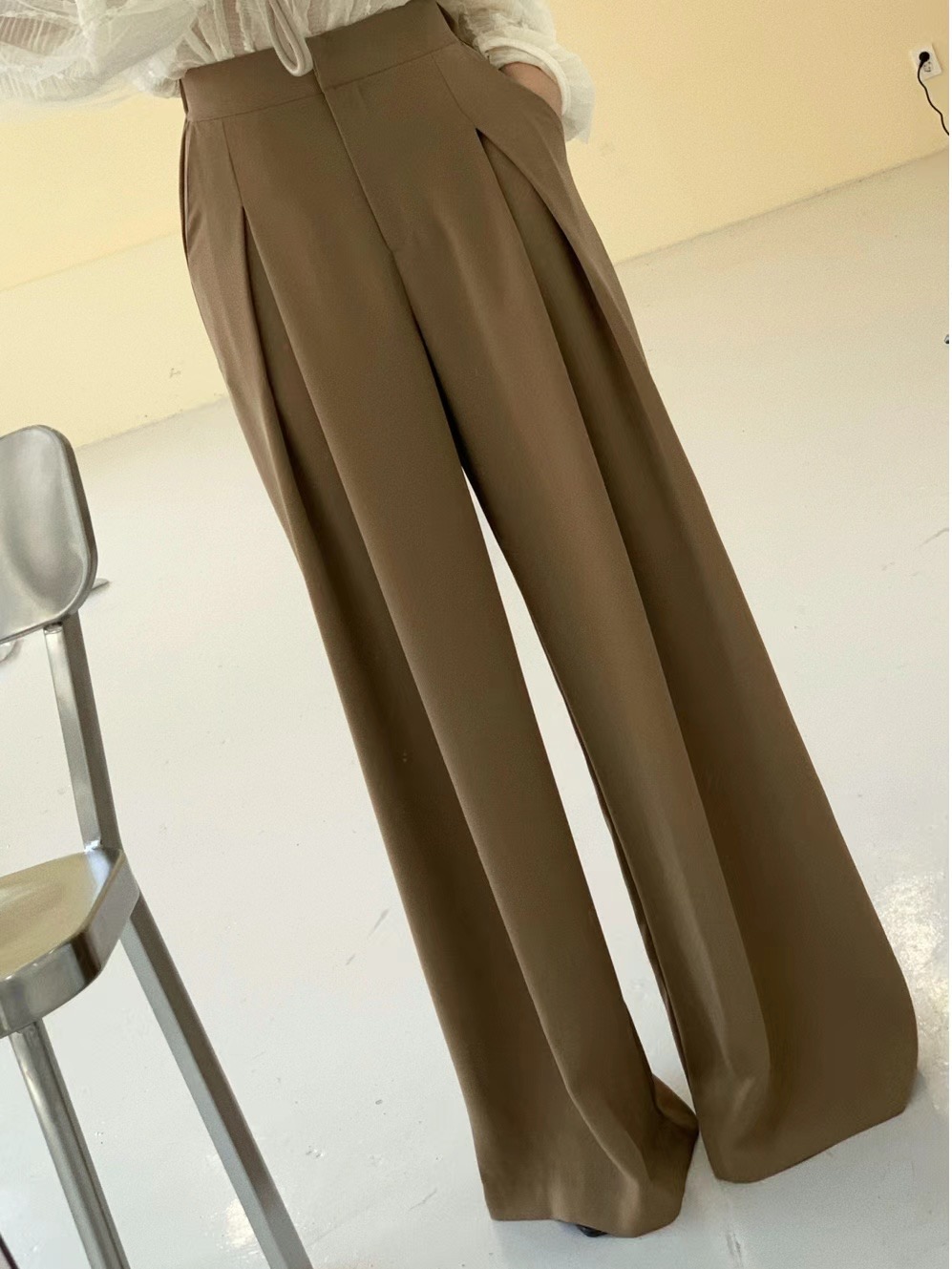 A.SOLE韓國直郵東大門代購女裝新款真品24春夏熱賣休閑褲J.A.D休閑褲