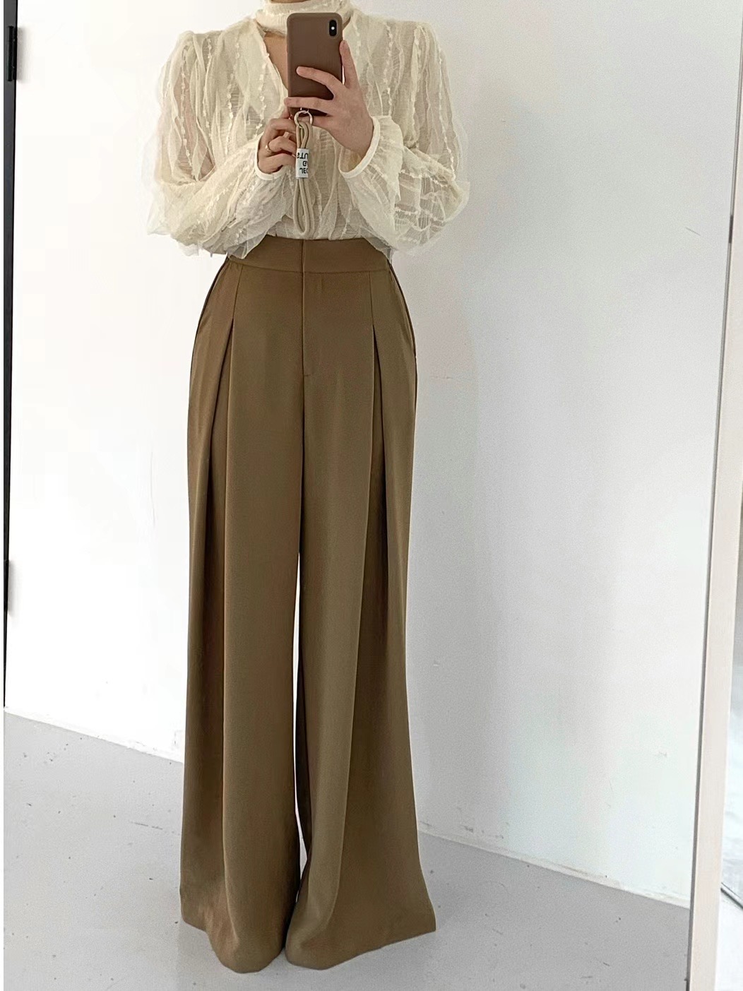 A.SOLE韓國直郵東大門代購女裝新款真品24春夏熱賣休閑褲J.A.D休閑褲圖色3