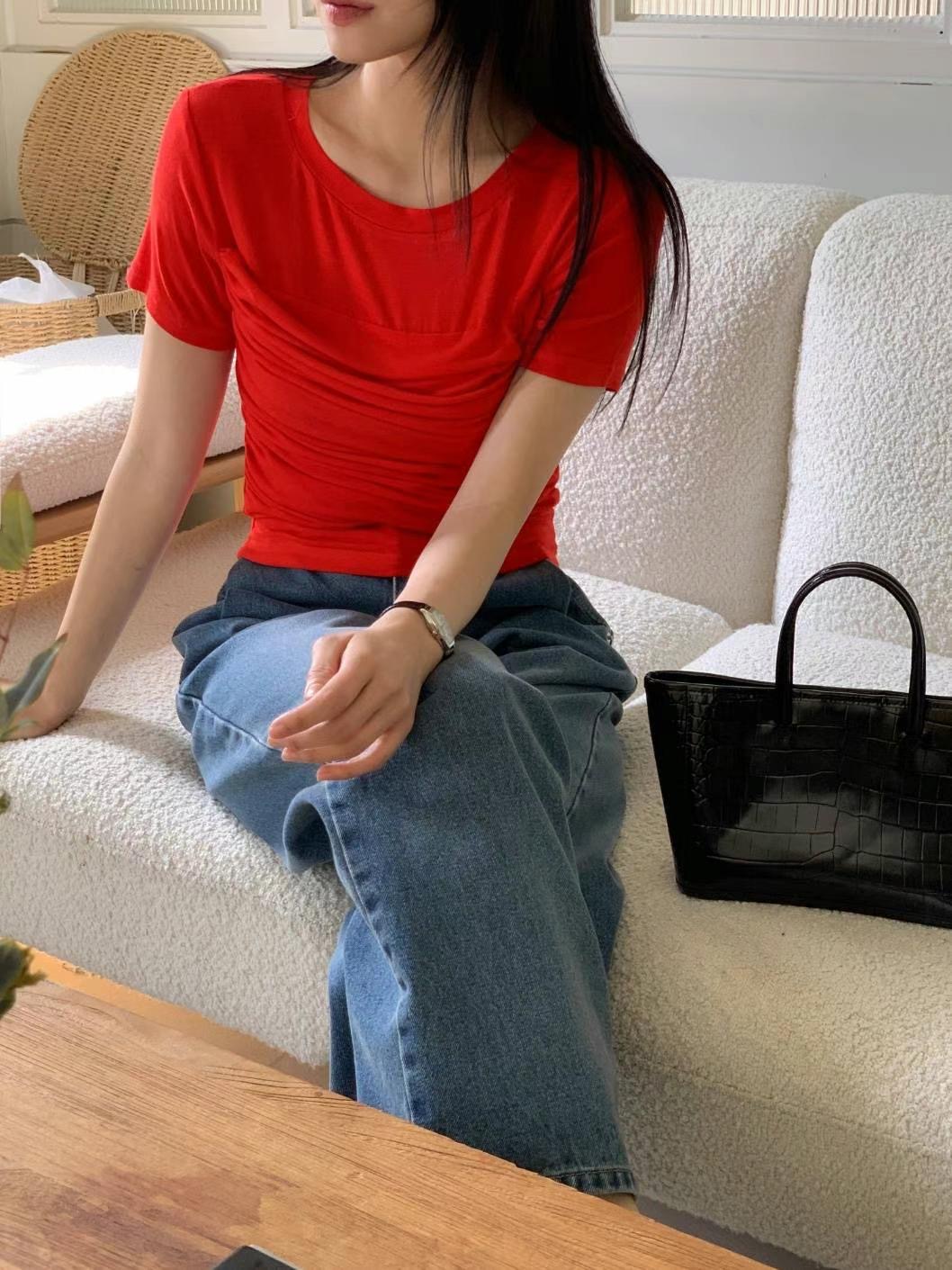 CIRCLE-써클-T韓國直郵東大門實拍女裝新品休閑時尚真品T恤CIRCLET恤