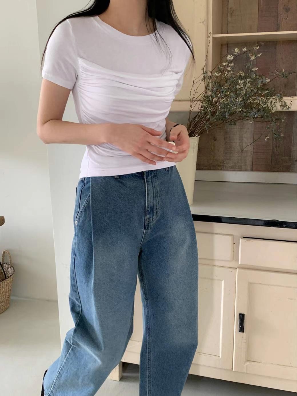 CIRCLE-써클-T韓國直郵東大門實拍女裝新品休閑時尚真品T恤CIRCLET恤圖色1