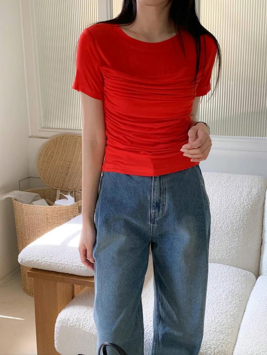 CIRCLE-써클-T韓國直郵東大門實拍女裝新品休閑時尚真品T恤CIRCLET恤圖色2