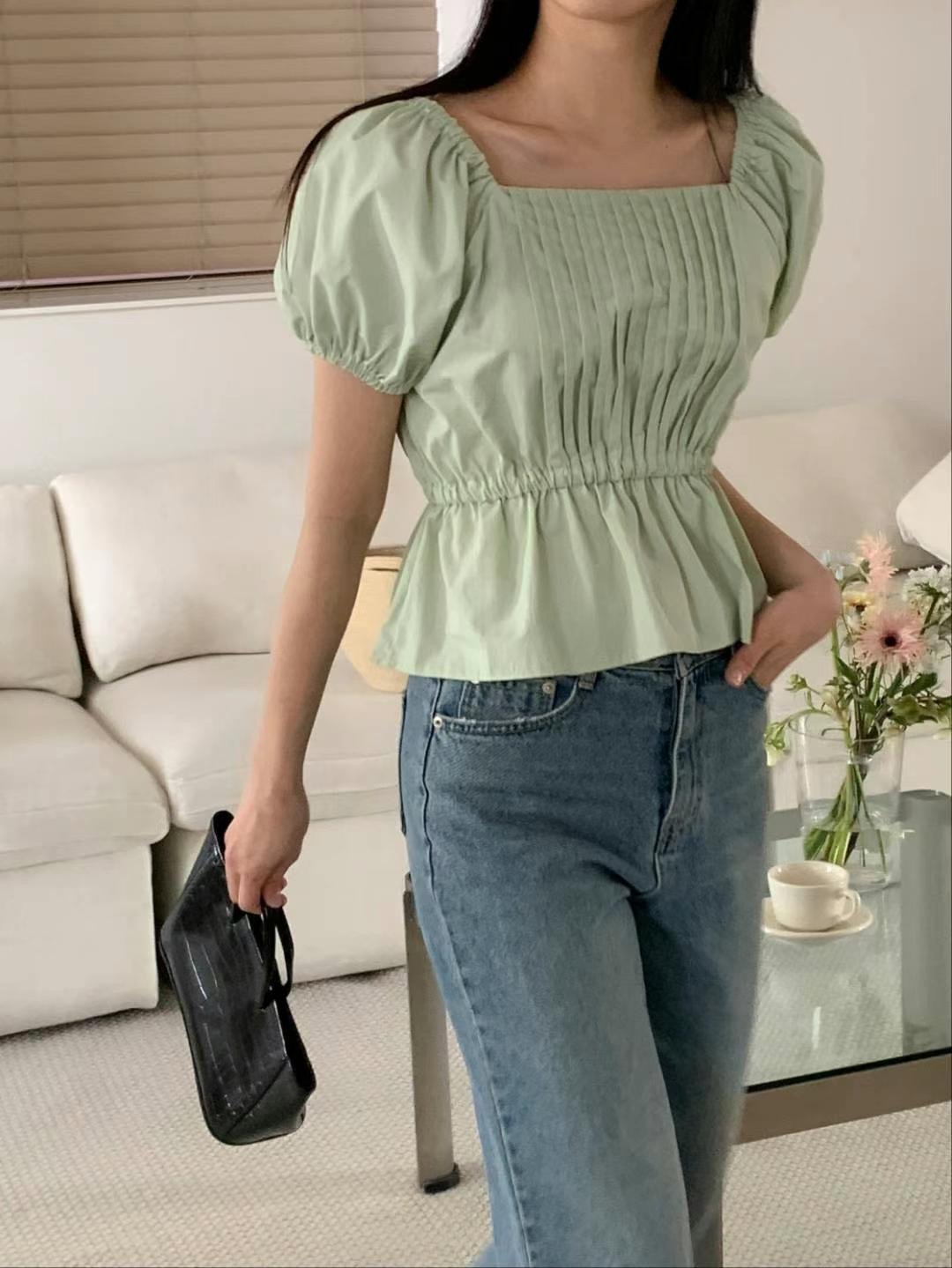 CIRCLE-써클-T韓國直郵東大門代購女裝新款人氣襯衫蕾絲衫CIRCLE襯衫/蕾絲衫