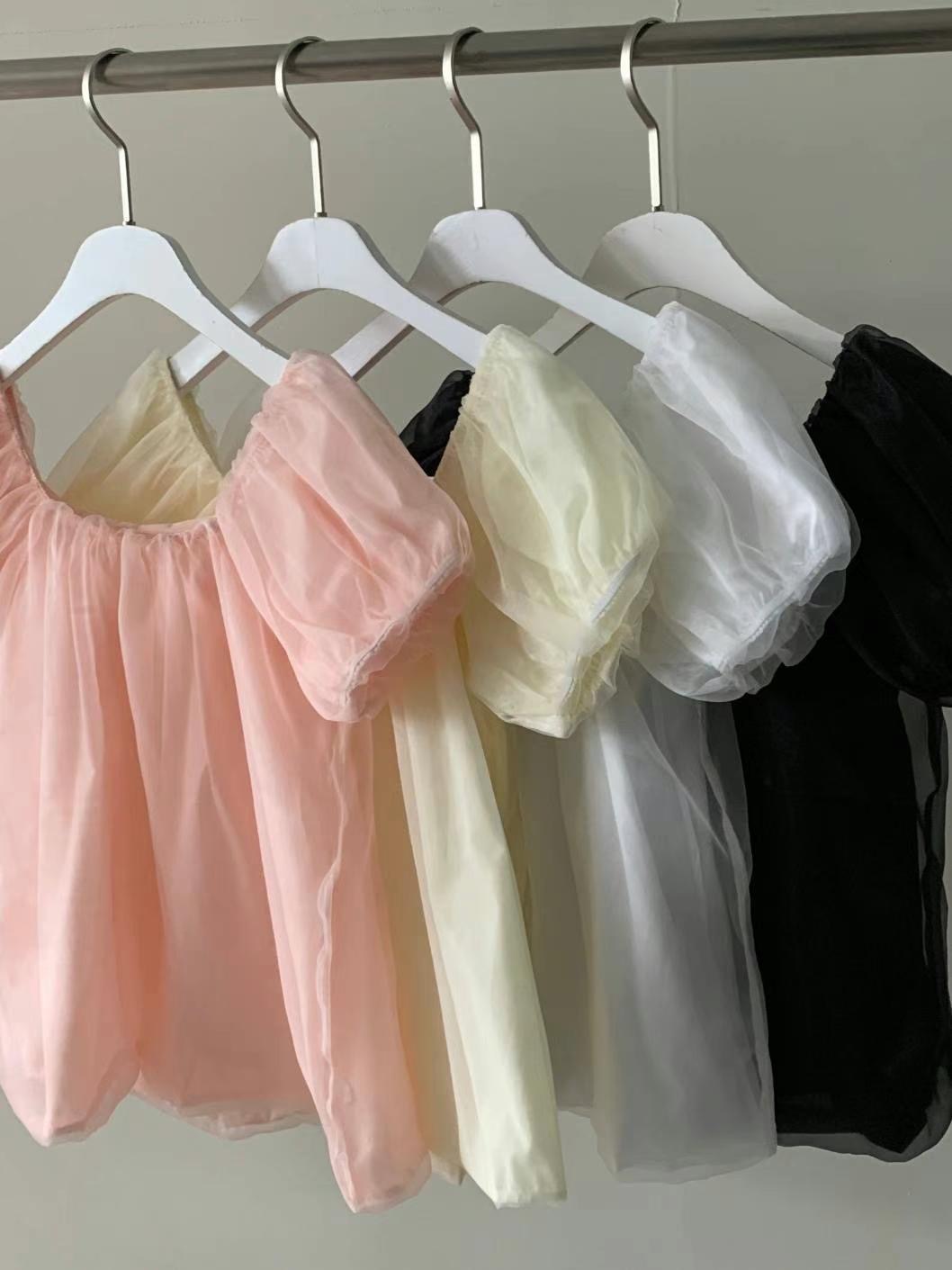 CIRCLE-써클-T韓國直郵女裝新品推薦休閑熱賣職業襯衫蕾絲衫CIRCLE襯衫/蕾絲衫圖色4左三色