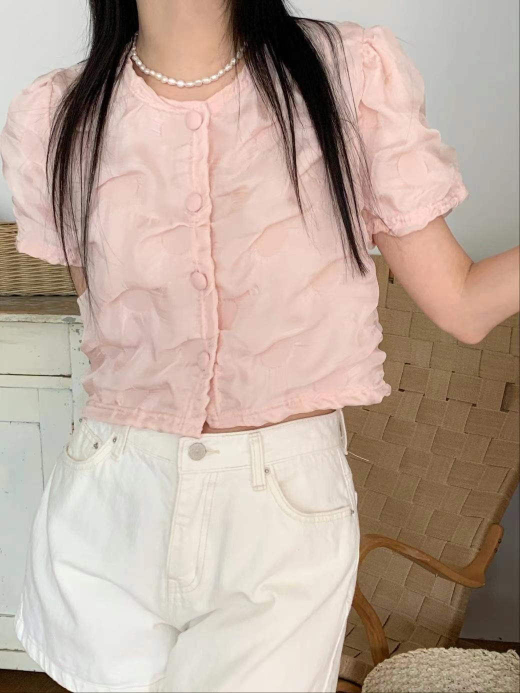 CIRCLE-써클-T韓國直郵東大門代購女裝新品真品襯衫蕾絲衫CIRCLE襯衫/蕾絲衫圖色2