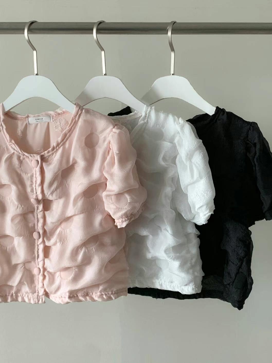 CIRCLE-써클-T韓國直郵東大門代購女裝新品真品襯衫蕾絲衫CIRCLE襯衫/蕾絲衫圖色3左三色