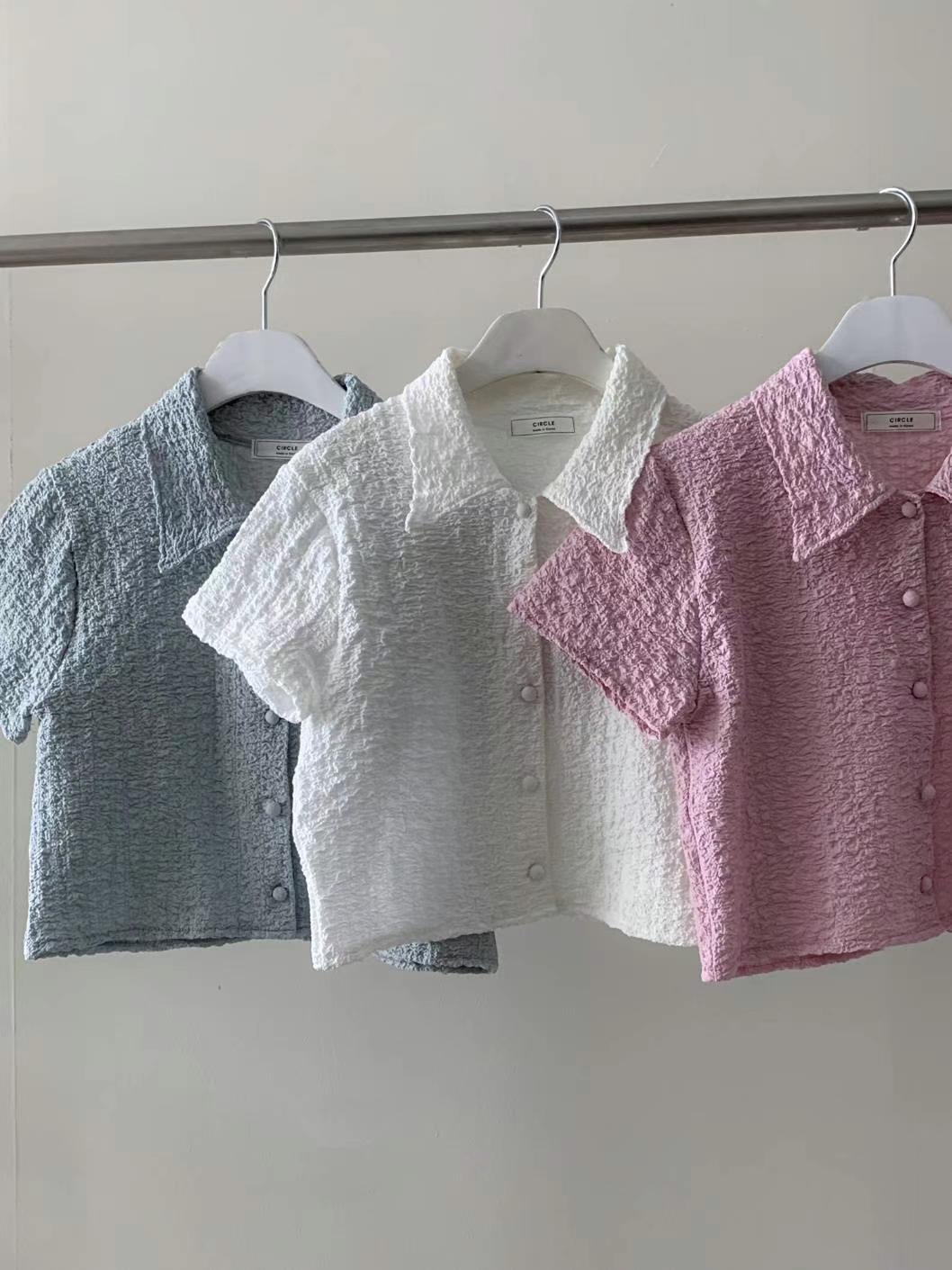 CIRCLE-써클-T韓國直郵東大門代購女裝新款職業襯衫蕾絲衫CIRCLE襯衫/蕾絲衫