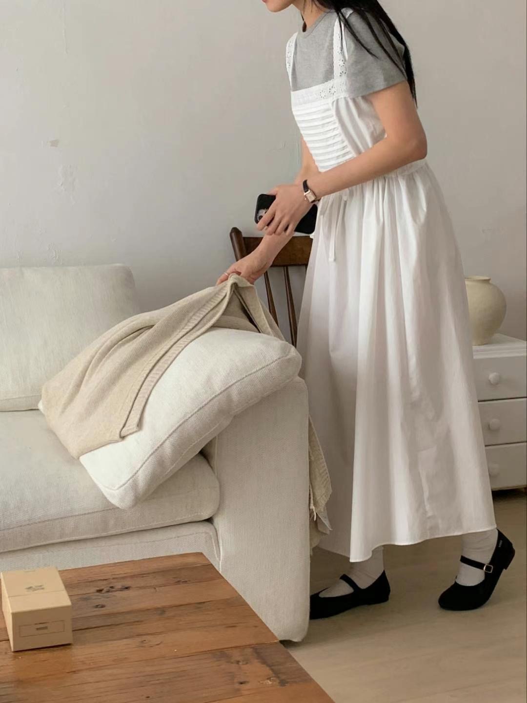 CIRCLE-써클-T直郵韓國代購女裝新品推薦休閑24春夏連衣裙CIRCLE連衣裙