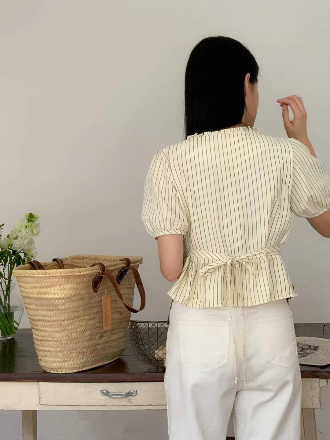 CIRCLE-써클-T直郵韓國代購女裝新款職業24春夏襯衫蕾絲衫CIRCLE襯衫/蕾絲衫