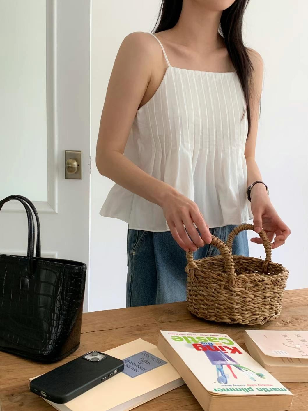 CIRCLE-써클-T韓國直郵女裝新品熱賣職業推薦24春夏吊帶背心CIRCLE吊帶/背心圖色2