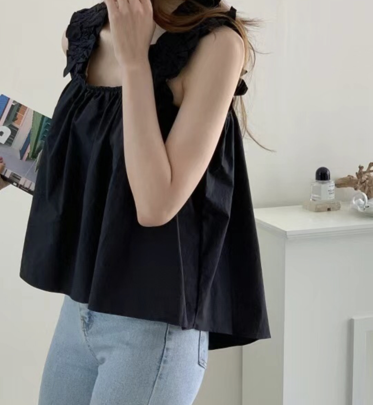 CIRCLE-써클-T韓國直郵女裝新款時尚休閑推薦24春夏襯衫蕾絲衫CIRCLE襯衫/蕾絲衫圖色2