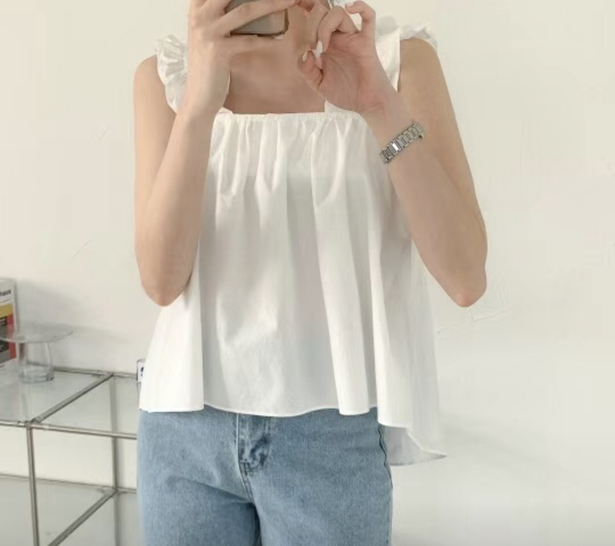 CIRCLE-써클-T韓國直郵女裝新款時尚休閑推薦24春夏襯衫蕾絲衫CIRCLE襯衫/蕾絲衫圖色3