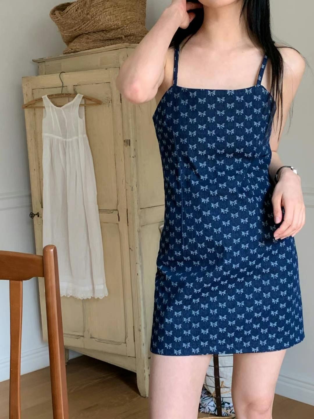 CIRCLE-써클-T韓國直郵女裝新款休閑真品時尚連衣裙牛仔布CIRCLE連衣裙圖色2