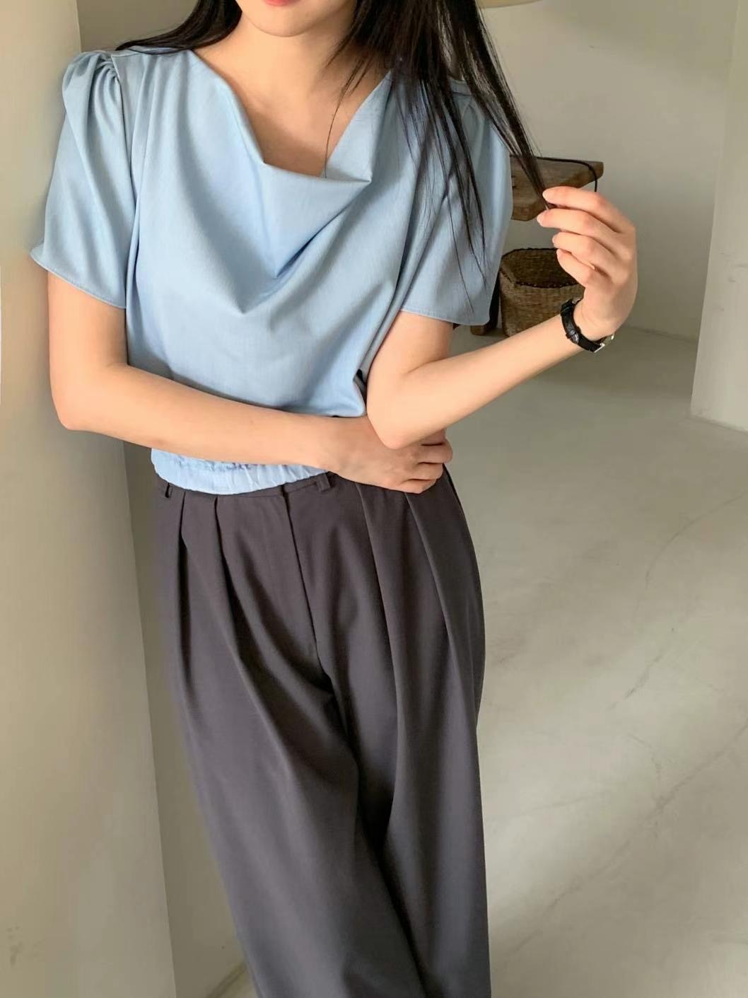 CIRCLE-써클-T韓國直郵東大門代購女裝新品人氣襯衫蕾絲衫CIRCLE襯衫/蕾絲衫圖色1