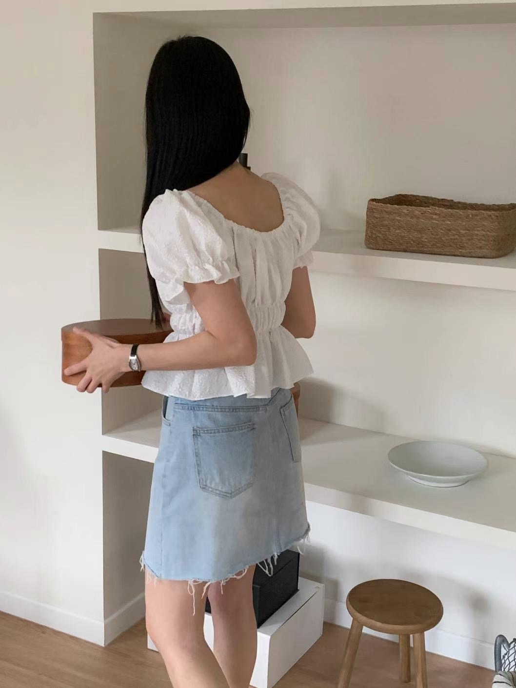 CIRCLE-써클-T韓國直郵東大門實拍女裝新款休閑襯衫蕾絲衫CIRCLE襯衫/蕾絲衫