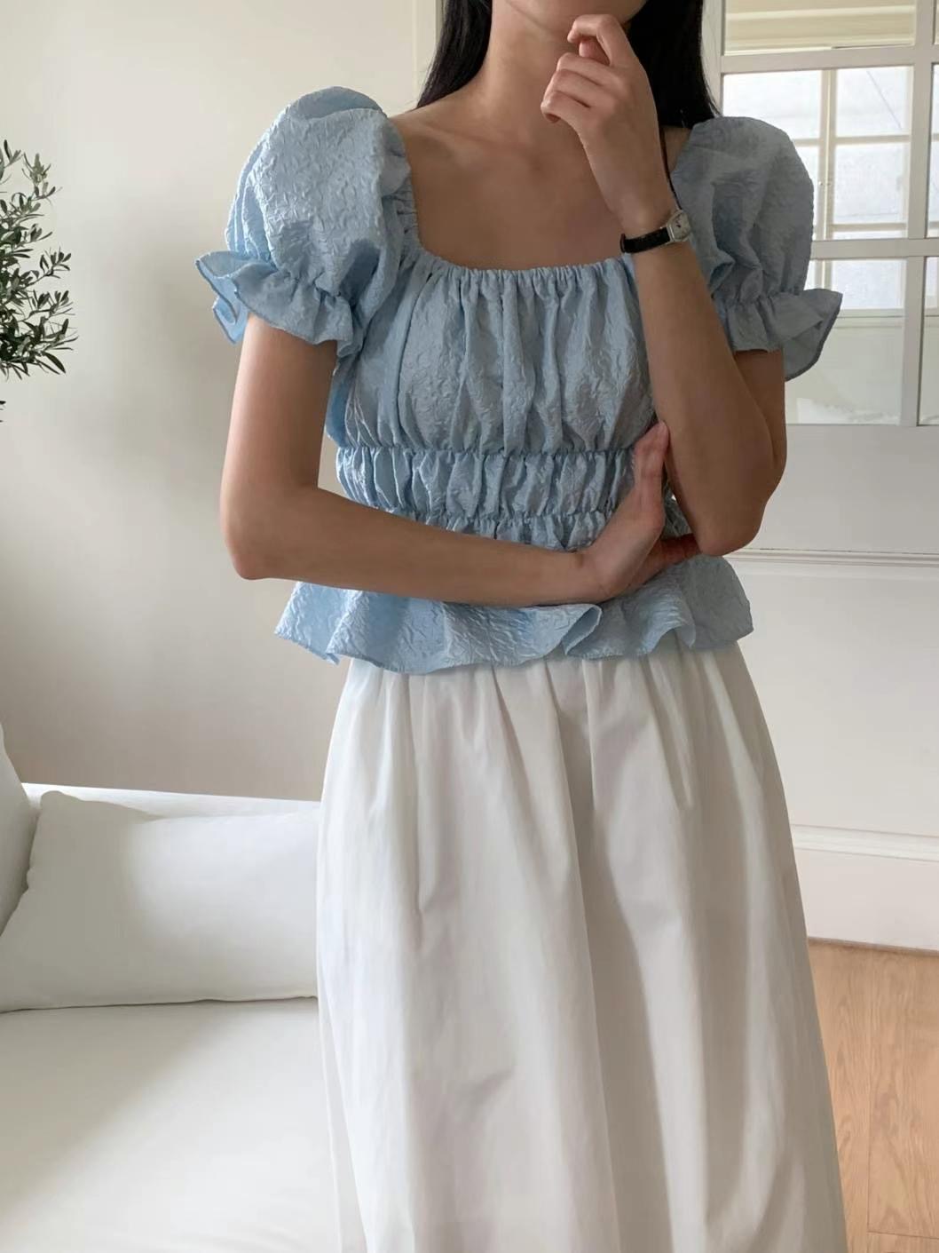 CIRCLE-써클-T韓國直郵東大門實拍女裝新款休閑襯衫蕾絲衫CIRCLE襯衫/蕾絲衫