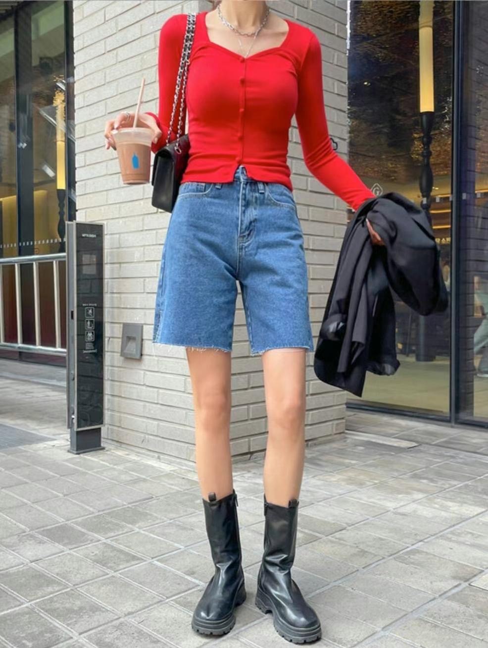 DDUIRYUN韓國直郵東大門代購女裝新款人氣熱賣職業休閑短褲DDUIRYUN短褲