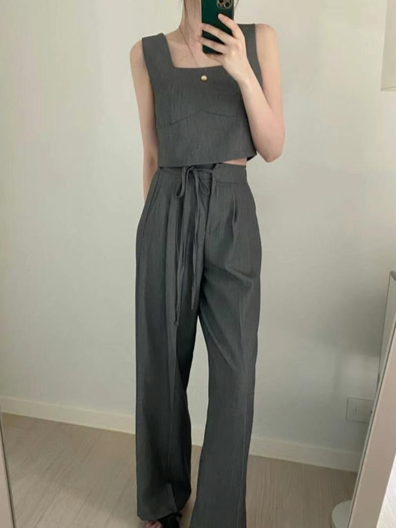 DDUIRYUN韓國直郵東大門實拍女裝新款休閑推薦真品人氣套裝DDUIRYUN套裝圖色3