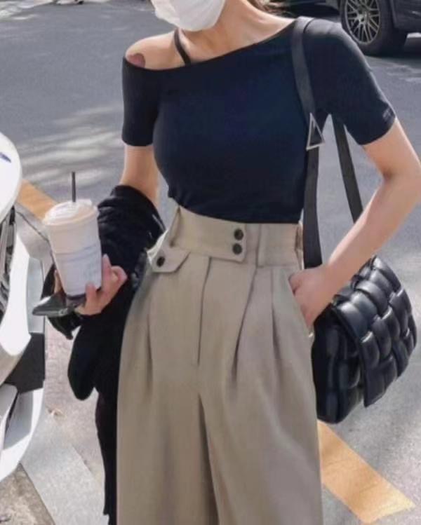 DDUIRYUN直郵韓國代購女裝新款時尚真品推薦熱賣職業人氣T恤DDUIRYUNT恤