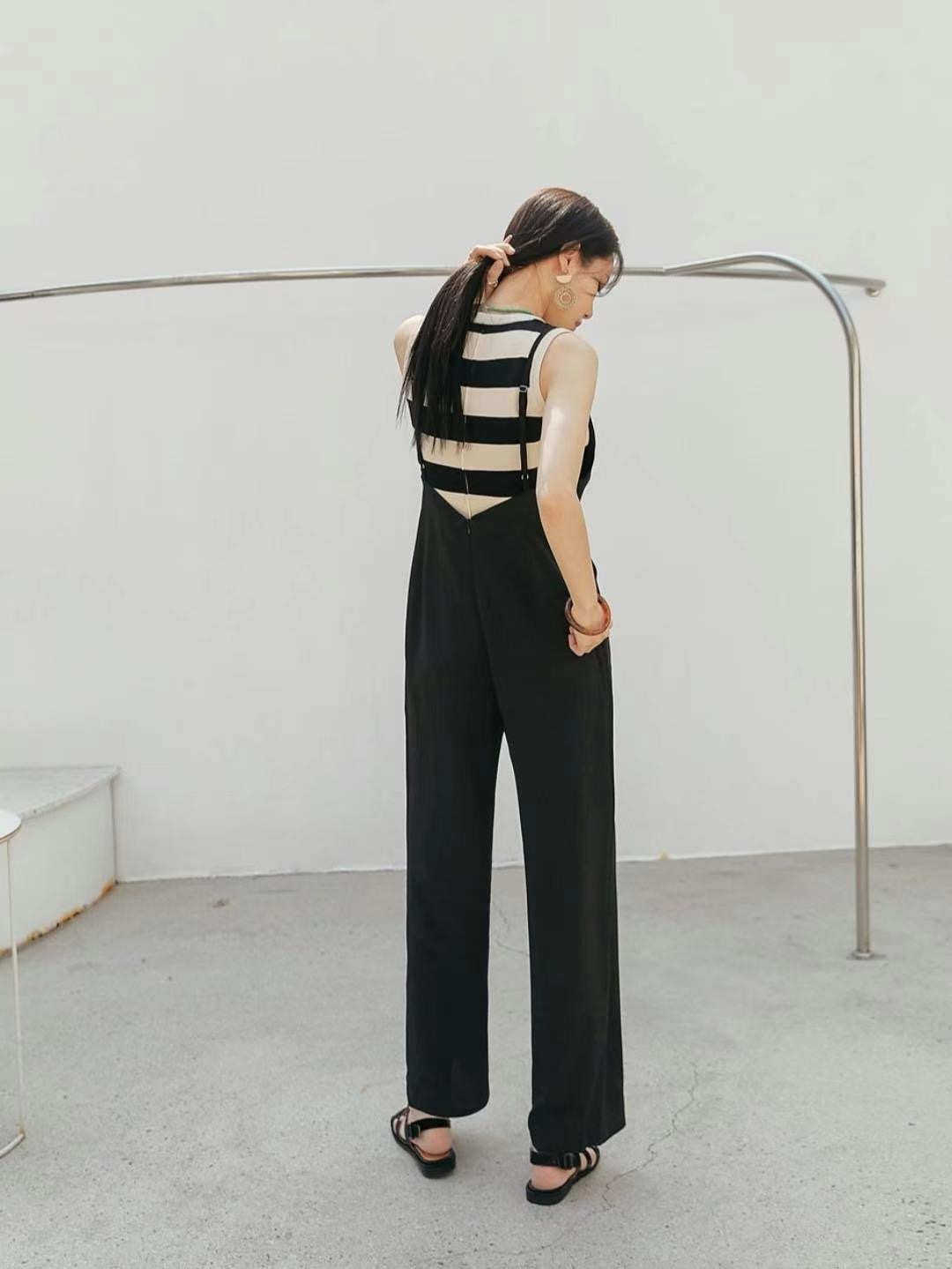 DDUIRYUN韓國直郵東大門實拍女裝新款職業24春夏熱賣連體褲DDUIRYUN連體褲