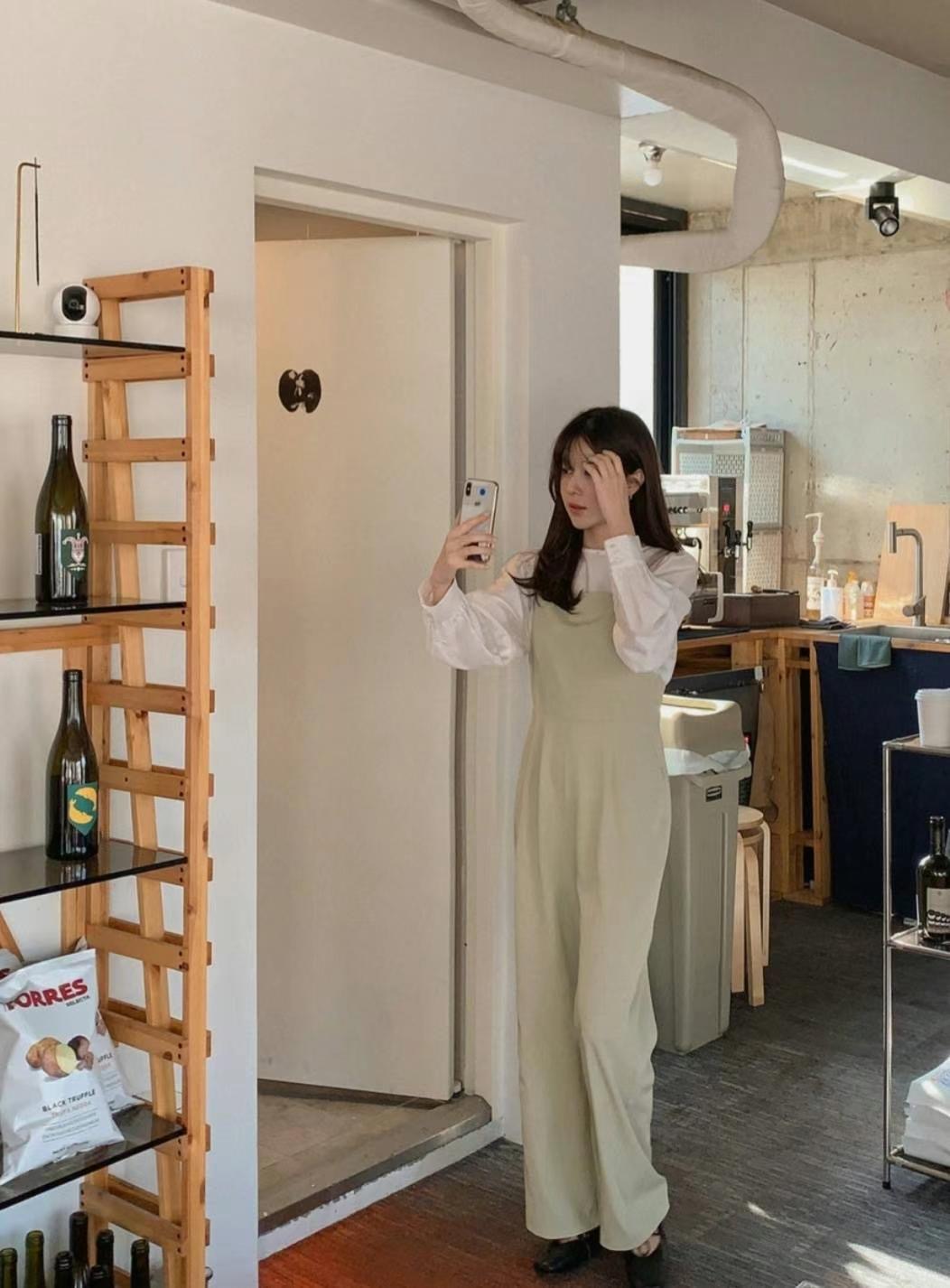 DDUIRYUN韓國直郵東大門實拍女裝新款職業24春夏熱賣連體褲DDUIRYUN連體褲