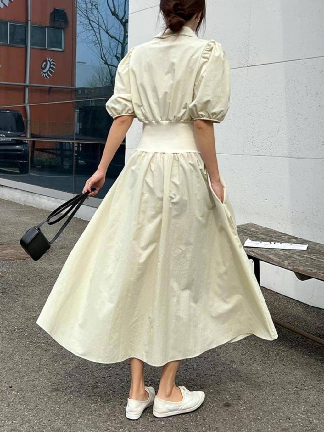 DDUIRYUN韓國直郵女裝新款人氣推薦休閑職業24春夏連衣裙DDUIRYUN連衣裙