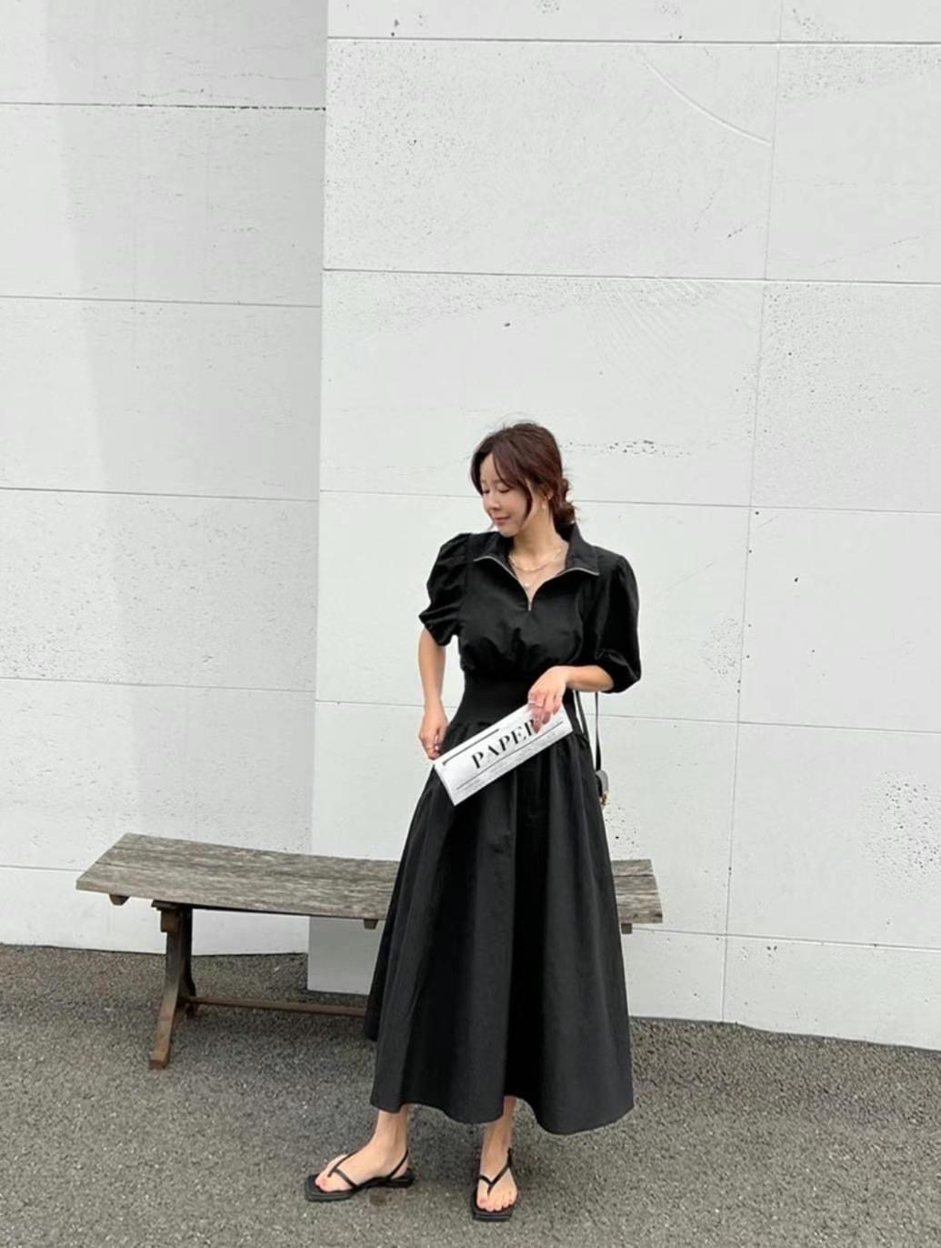 DDUIRYUN韓國直郵女裝新款人氣推薦休閑職業24春夏連衣裙DDUIRYUN連衣裙圖色1