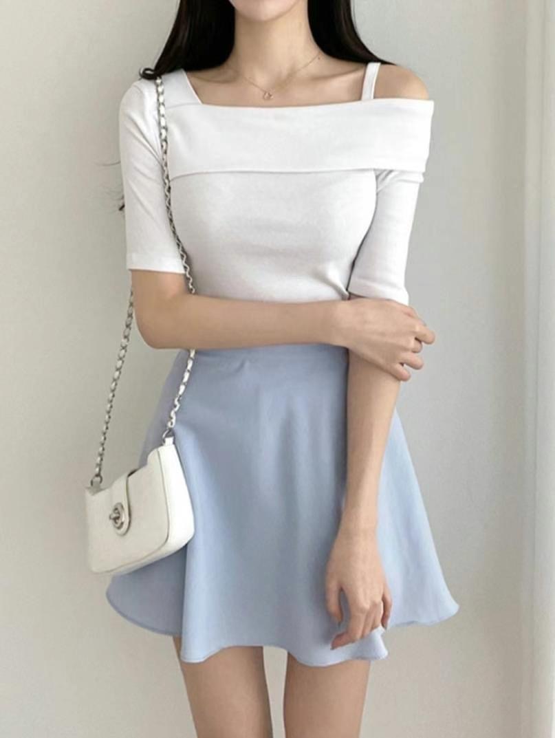 DDUIRYUN韓國直郵東大門實拍女裝新款真品時尚推薦人氣休閑T恤DDUIRYUNT恤