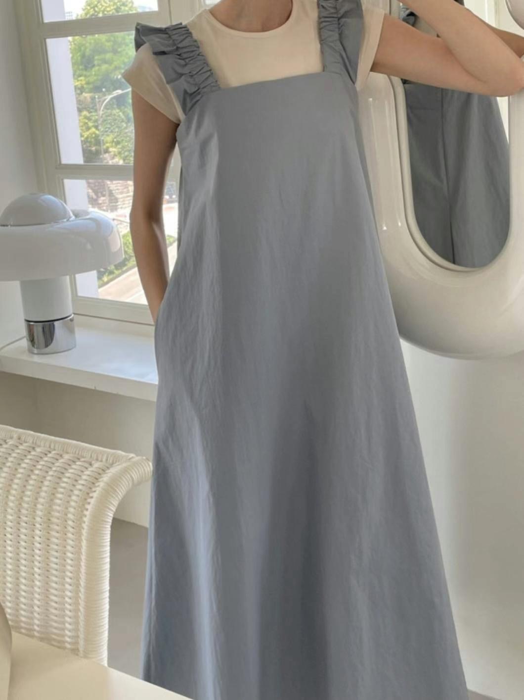 DDUIRYUN韓國直郵東大門實拍女裝新品推薦時尚職業休閑連衣裙DDUIRYUN連衣裙圖色1