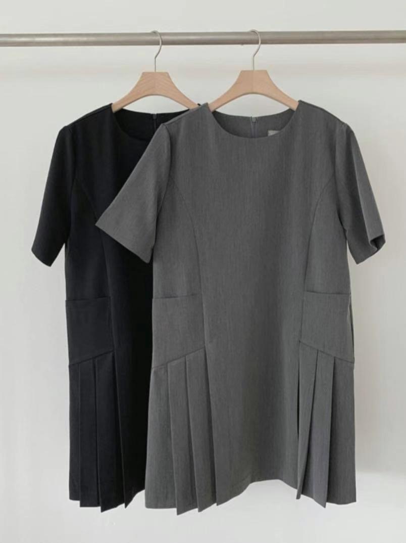 DDUIRYUN直郵韓國代購女裝新品24春夏休閑推薦真品連衣裙DDUIRYUN連衣裙