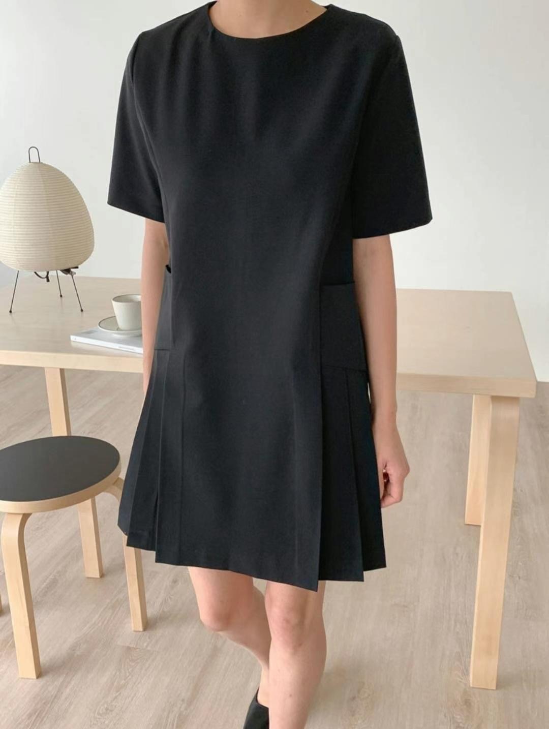 DDUIRYUN直郵韓國代購女裝新品24春夏休閑推薦真品連衣裙DDUIRYUN連衣裙