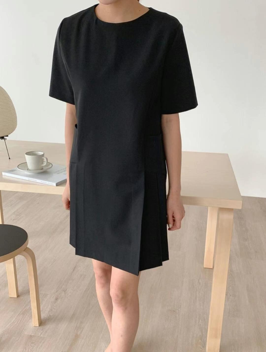 DDUIRYUN直郵韓國代購女裝新品24春夏休閑推薦真品連衣裙DDUIRYUN連衣裙圖色1