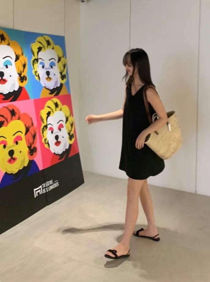 KNOCKKNOCK韓國直郵女裝新品24春夏休閑職業連衣裙蝴蝶結SAGE連衣裙