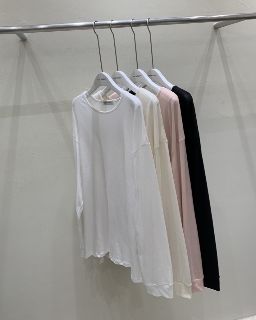 LOVE MOMENT韓國直郵女裝新品職業人氣熱賣時尚24春夏長袖T恤LOVE MOMENT長袖T恤