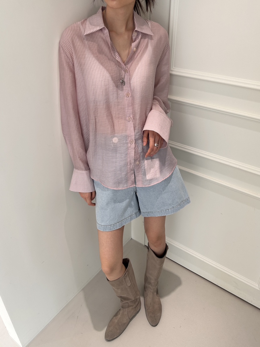 ME MO韓國直郵女裝新品推薦休閑24春夏真品時尚襯衫蕾絲衫ME MO襯衫/蕾絲衫