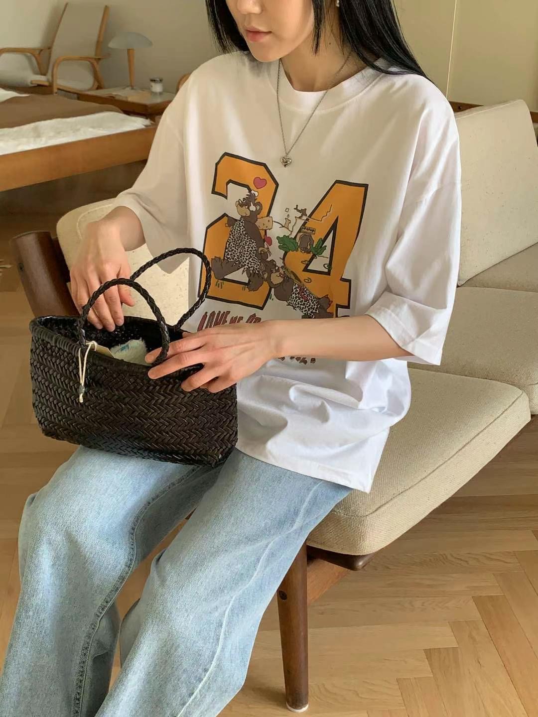 UNBOXING韓國直郵女裝新品24春夏真品推薦熱賣休閑人氣T恤UNBOXINGT恤