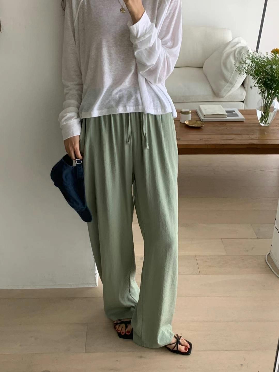 UNBOXING直郵韓國代購女裝新品24春夏人氣休閑推薦休閑褲UNBOXING休閑褲圖色3