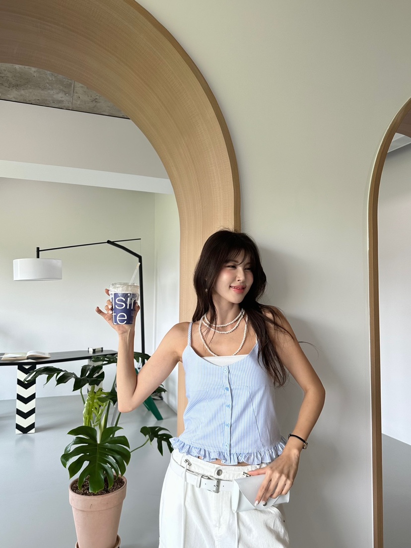 BANI BLUBH韓國直郵女裝新品人氣熱賣時尚24春夏吊帶背心BABYTOUCH吊帶/背心