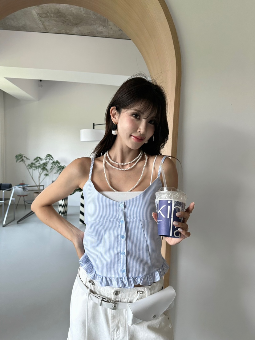 BANI BLUBH韓國直郵女裝新品人氣熱賣時尚24春夏吊帶背心BABYTOUCH吊帶/背心