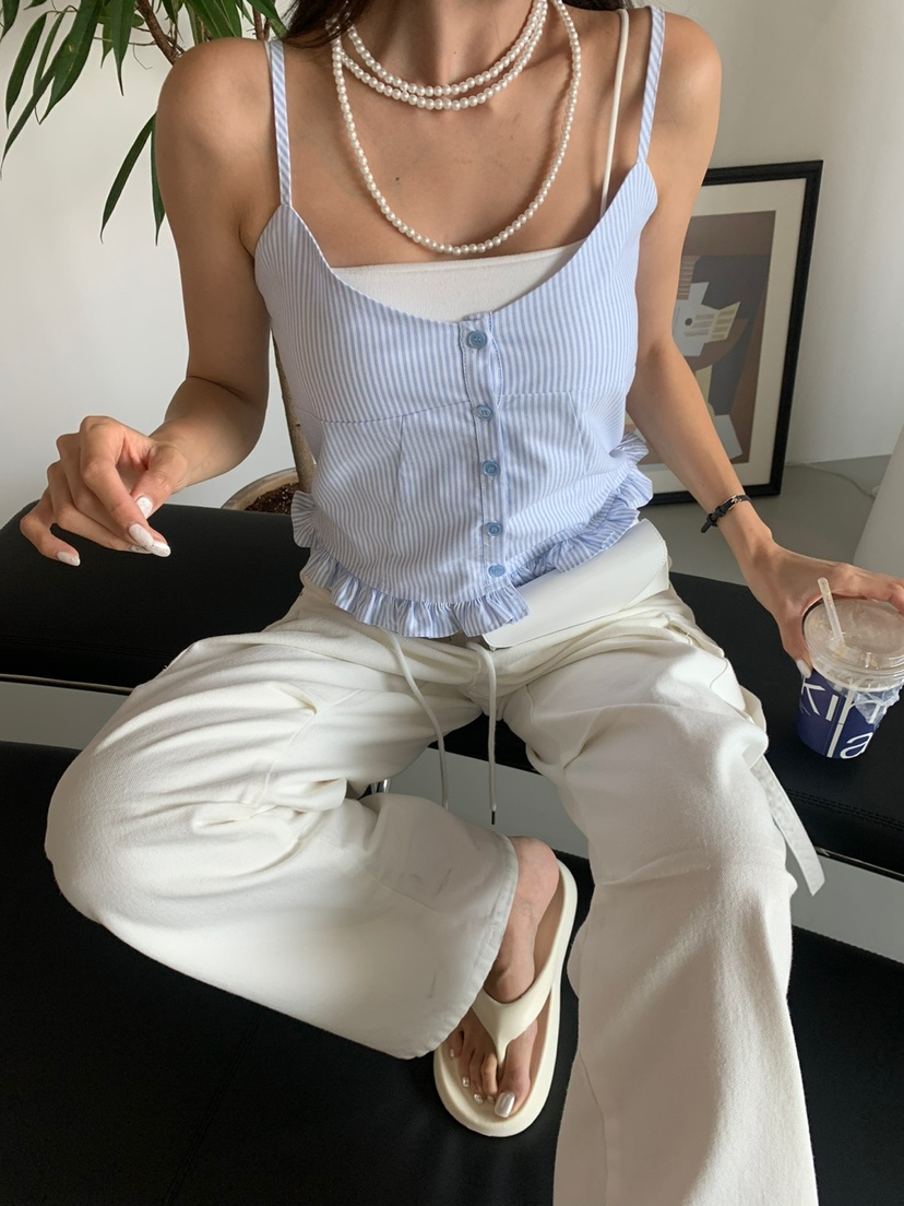 BANI BLUBH韓國直郵女裝新品人氣熱賣時尚24春夏吊帶背心BABYTOUCH吊帶/背心